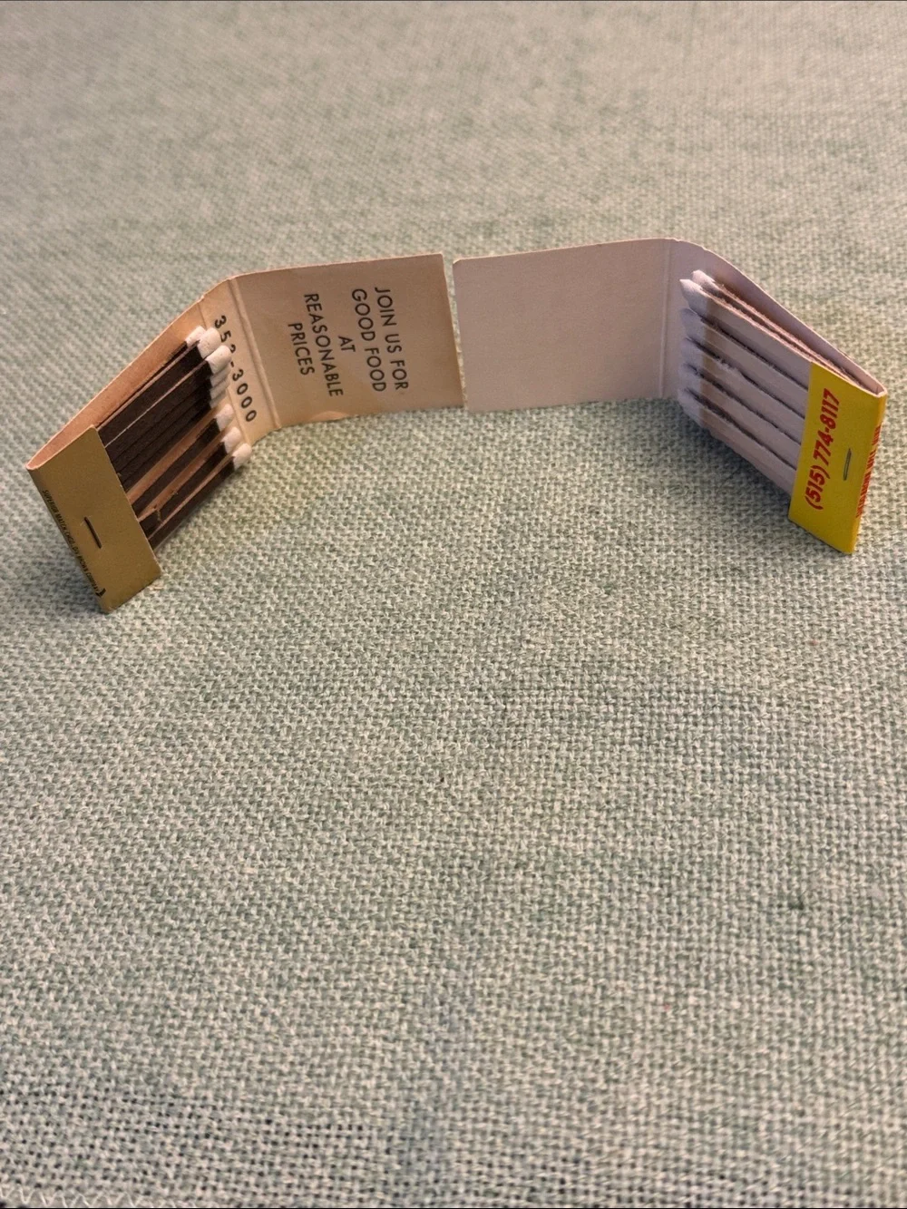Vintage University of Iowa & Iowa State Matchbooks - Gold & Yellow